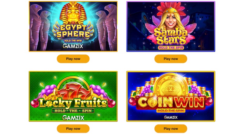 Gamzix game listing