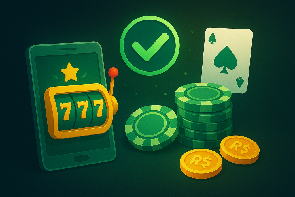 Documento com ícone de aviso, cadeado e moeda em BRL, representando erros comuns que podem travar o saque em cassinos online.